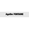 Découpe de lettres : "Agathe FONTAINE"