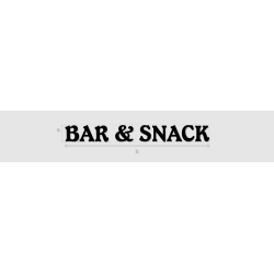 Découpe de lettres : "BAR &...