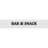 Découpe de lettres : "BAR & SNACK"