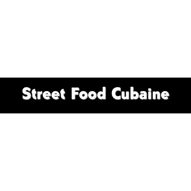 Découpe de lettres : "Street Food Cubaine"