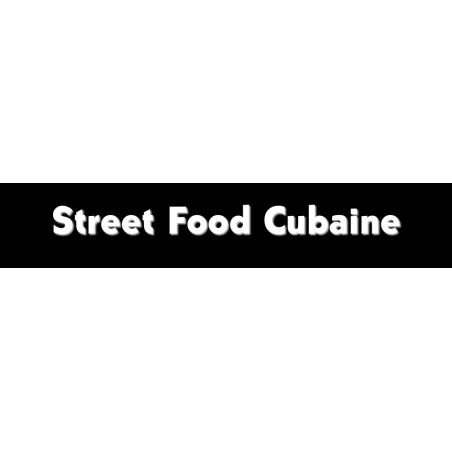 Découpe de lettres : "Street Food Cubaine"
