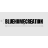 Découpe de lettres : "BLUEHOMECREATION"