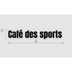 Découpe de lettres : "Café...
