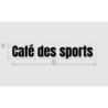 Découpe de lettres : "Café des sports "
