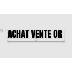 Découpe de lettres : "ACHAT...