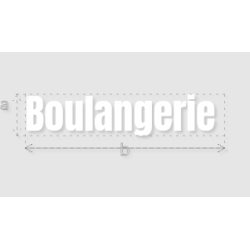 Découpe de lettres :...