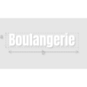 Découpe de lettres : "Boulangerie "
