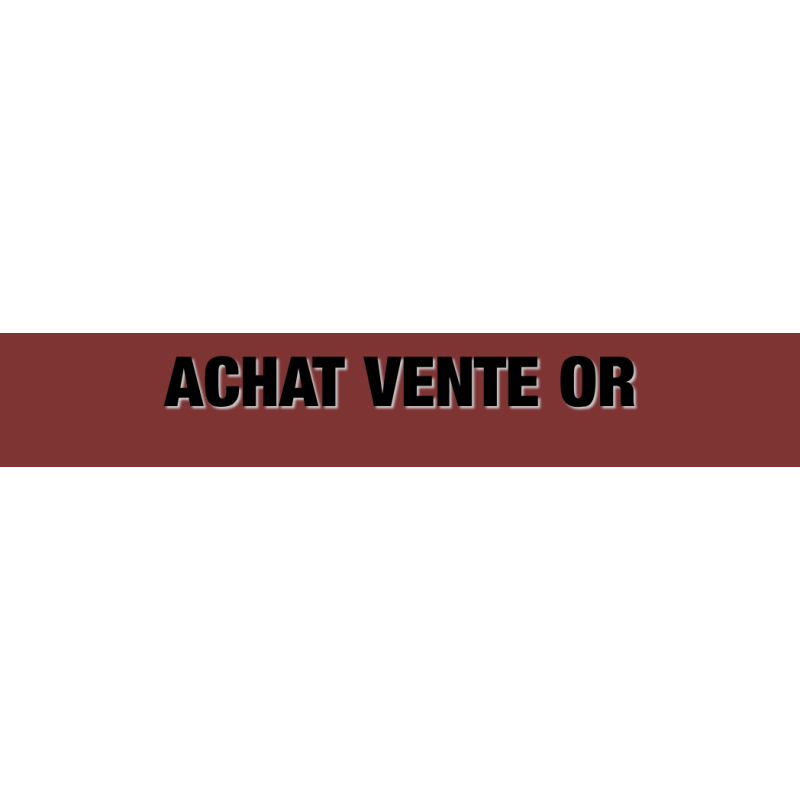 Découpe de lettres : "ACHAT VENTE OR"