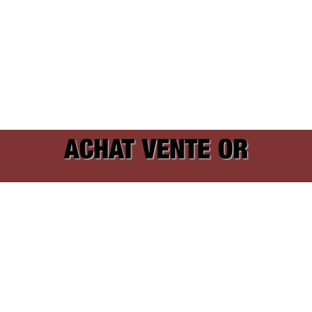 Découpe de lettres : "ACHAT VENTE OR"
