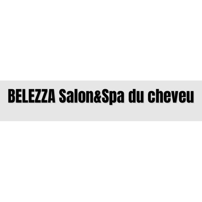 Découpe de lettres : "BELEZZA Salon&Spa du cheveu"