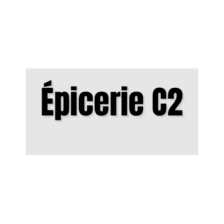 Découpe de lettres : "Épicerie C2"