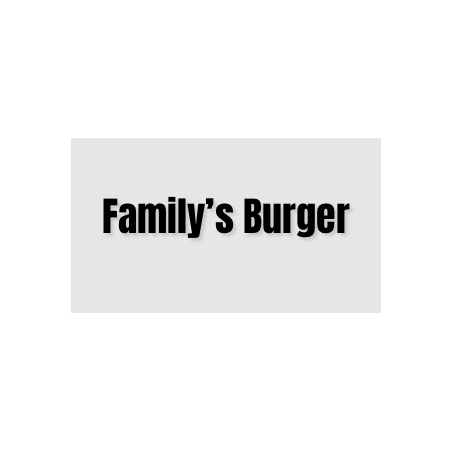 Découpe de lettres : "Family’s Burger"