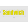 Découpe de lettres : "Sandwich "