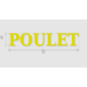 Découpe de lettres : "POULET"