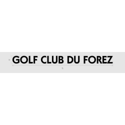 Découpe de lettres : "GOLF...