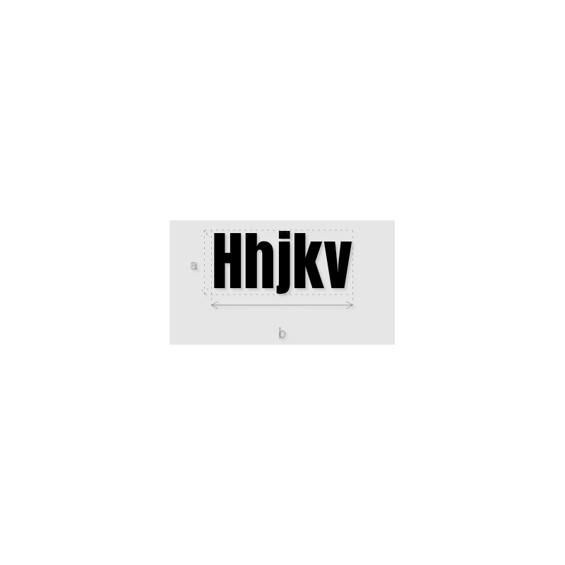 Découpe de lettres : "Hhjkv"