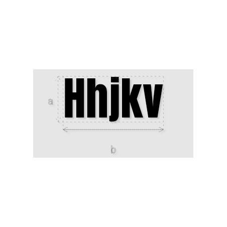Découpe de lettres : "Hhjkv"