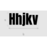 Découpe de lettres : "Hhjkv"