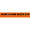 Découpe de lettres : "AROBASE PRIME AGENCE WEB"