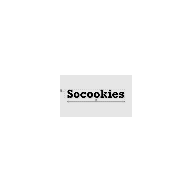 Découpe de lettres : "Socookies"