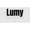 Découpe de lettres : "Lumy"