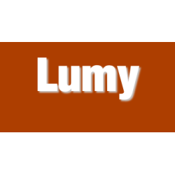 Découpe de lettres : "Lumy"