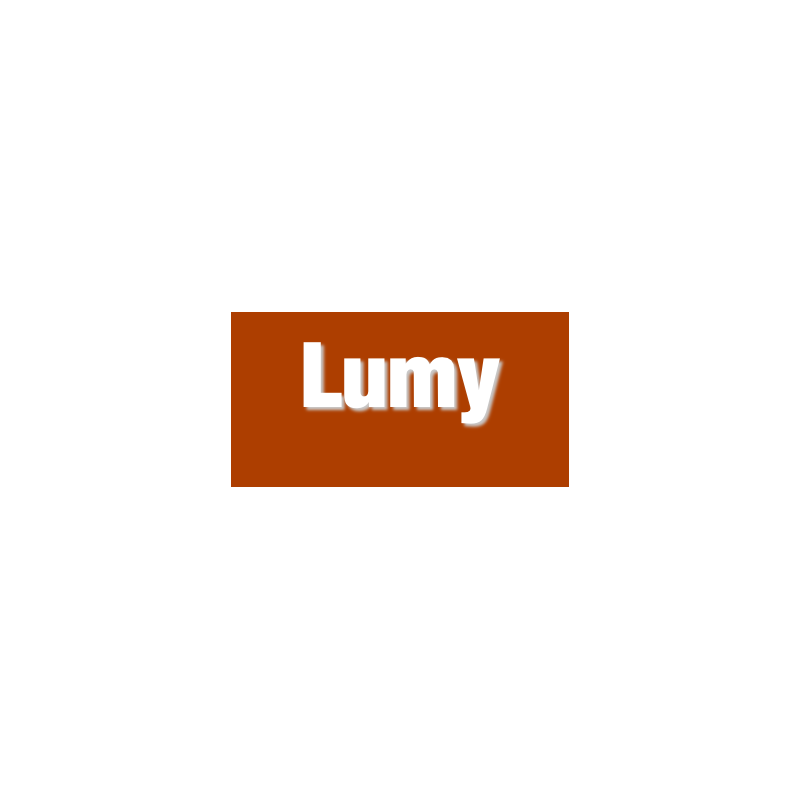 Découpe de lettres : "Lumy"