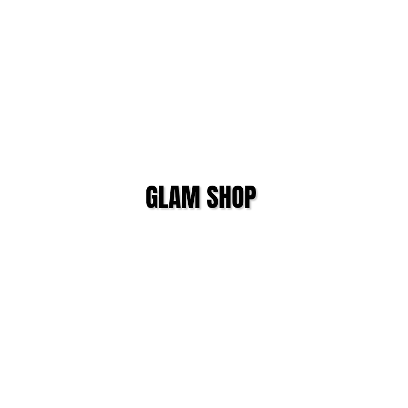 Découpe de lettres : "GLAM SHOP "