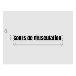 Découpe de lettres : "Cours...