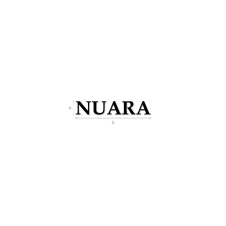 Découpe de lettres : "NUARA"