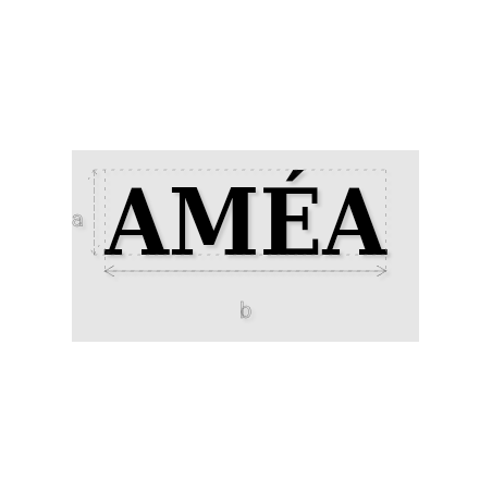 Découpe de lettres : "AMÉA"
