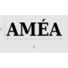 Découpe de lettres : "AMÉA"