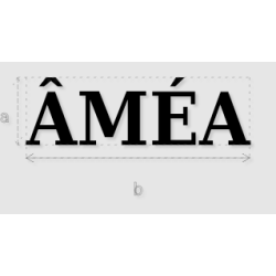 Découpe de lettres : "ÂMÉA"