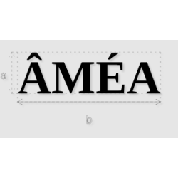Découpe de lettres : "ÂMÉA"