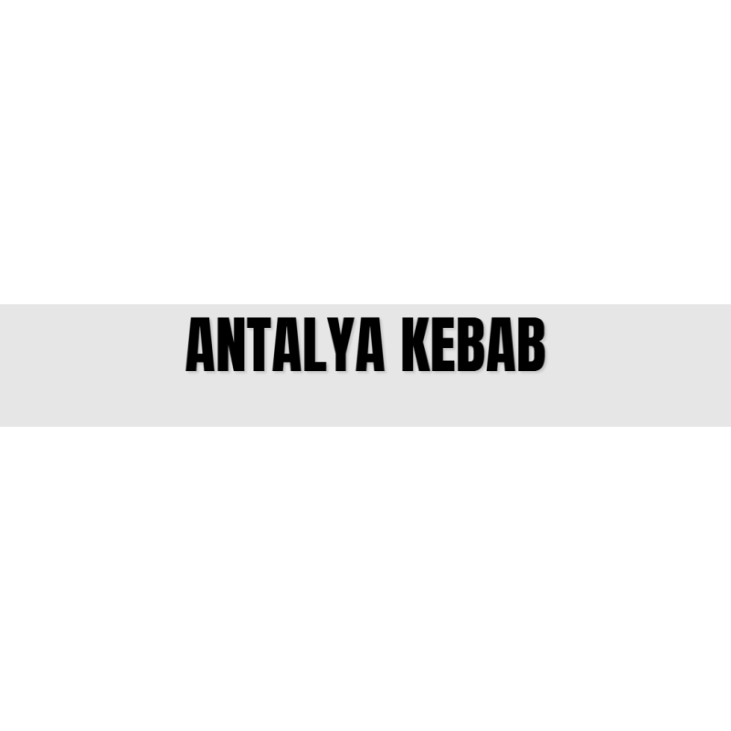 Découpe de lettres : "ANTALYA KEBAB"