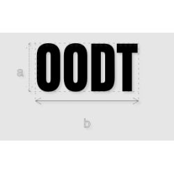 Découpe de lettres : "OODT"
