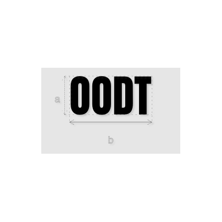 Découpe de lettres : "OODT"