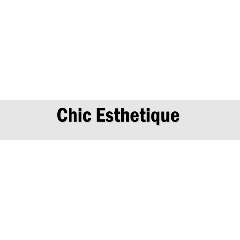 Découpe de lettres : "Chic Esthetique "