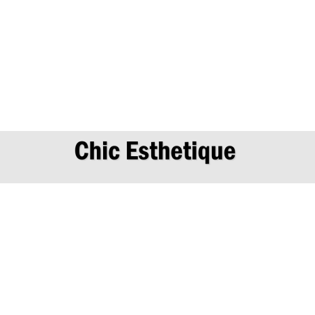 Découpe de lettres : "Chic Esthetique "