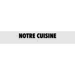 Découpe de lettres : "NOTRE...