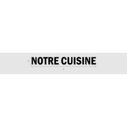 Découpe de lettres : "NOTRE...