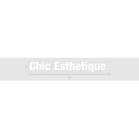 Découpe de lettres : "Chic Esthetique "