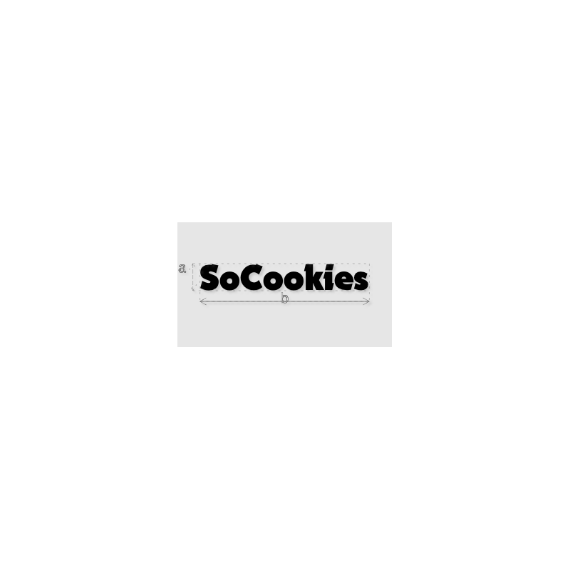 Découpe de lettres : "SoCookies"