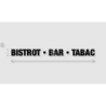 Découpe de lettres : "BISTROT • BAR • TABAC"