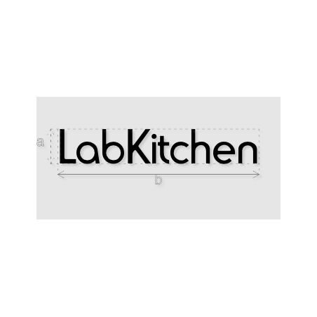 Découpe de lettres : "LabKitchen"