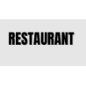 Découpe de lettres : "RESTAURANT "