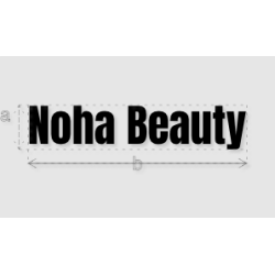 Découpe de lettres : "Noha...