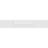 Découpe de lettres : "ACCEUIL"