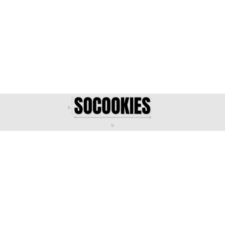 Découpe de lettres : "SOCOOKIES"