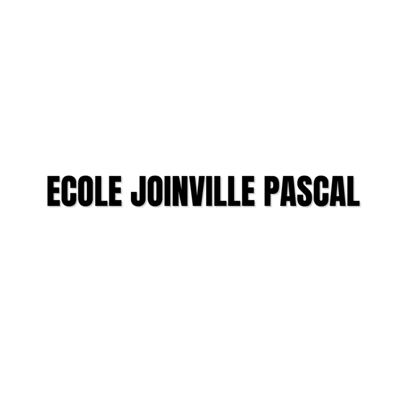 Découpe de lettres : "ECOLE JOINVILLE PASCAL"